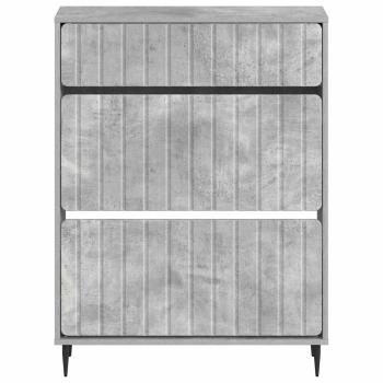 Schuhschrank ZWOLLE 78 x 24 x 103 cm Holzwerkstoff Betongrau