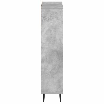 Schuhschrank ZWOLLE 78 x 24 x 103 cm Holzwerkstoff Betongrau