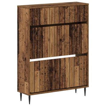 Schuhschrank ZWOLLE 78 x 24 x 103 cm Holzwerkstoff Altholz