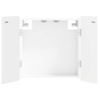 Dartboard Schrank ZWOLLE Wei? 52,5 x 10,5 x 57,5 cm