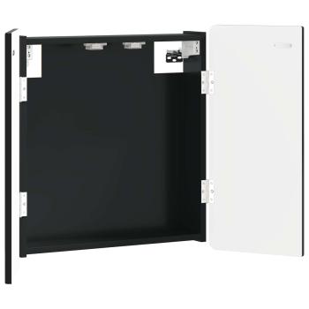 Dartboard Schrank ZWOLLE Schwarz 52,5 x 10,5 x 57,5 cm