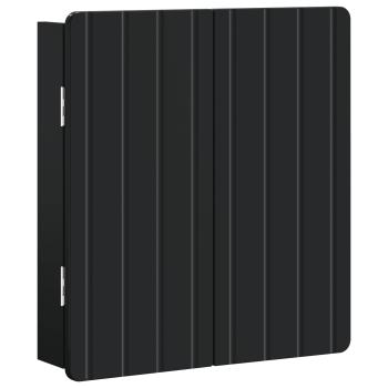 Dartboard Schrank ZWOLLE Schwarz 52,5 x 10,5 x 57,5 cm