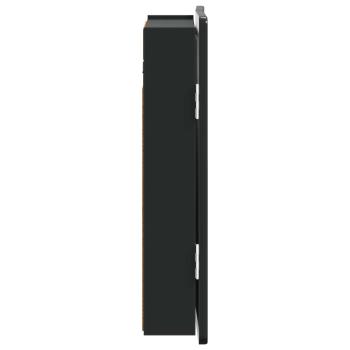 Dartboard Schrank ZWOLLE Schwarz 52,5 x 10,5 x 57,5 cm