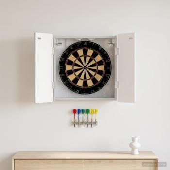 ARDEBO.de - Dartboard Schrank ZWOLLE Betongrau 52,5 x 10,5 x 57,5 cm