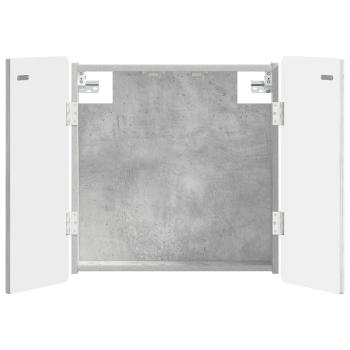 Dartboard Schrank ZWOLLE Betongrau 52,5 x 10,5 x 57,5 cm