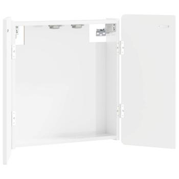 Dartboard Schrank ZWOLLE Hochglanz Wei? 52,5 x 10,5 x 57,5 cm