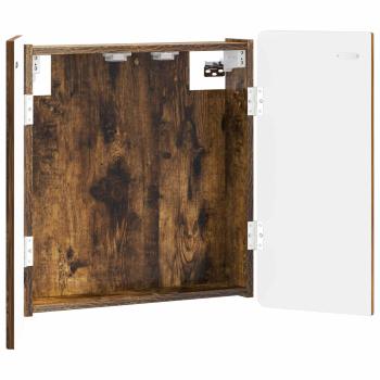 Dartboard Schrank ZWOLLE Raucheiche 52,5 x 10,5 x 57,5 cm