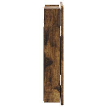 Dartboard Schrank ZWOLLE Raucheiche 52,5 x 10,5 x 57,5 cm