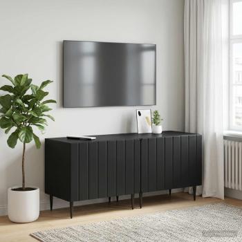 ARDEBO.de - TV-Schrank Schwarz Holzwerkstoff
