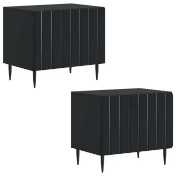TV-Schrank Schwarz Holzwerkstoff