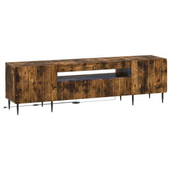 LED-TV-Schrank ZWOLLE 153 x 35 x 43 cm Raucheiche Holzwerkstoff