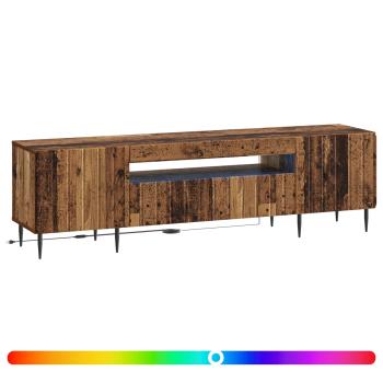LED-TV-Schrank ZWOLLE 153 x 35 x 43 cm Altholz Holzwerkstoff