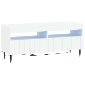 LED-TV-Schrank ZWOLLE 100 x 35 x 43 cm Weiß Holzwerkstoff