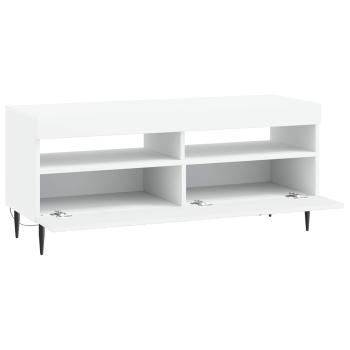 LED-TV-Schrank ZWOLLE 100 x 35 x 43 cm Weiß Holzwerkstoff