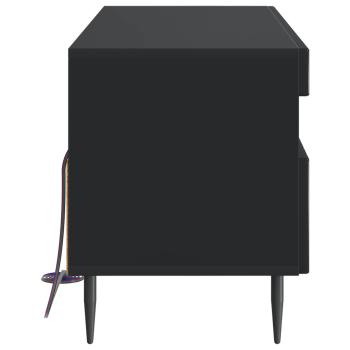 LED-TV-Schrank Schwarz Holzwerkstoff
