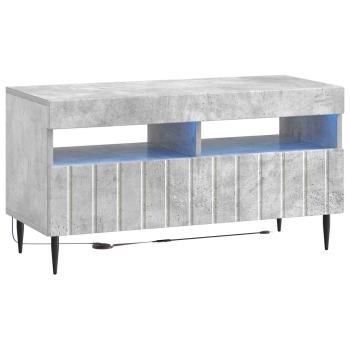 LED-TV-Schrank ZWOLLE 81 x 35 x 43 cm Betongrau Holzwerkstoff