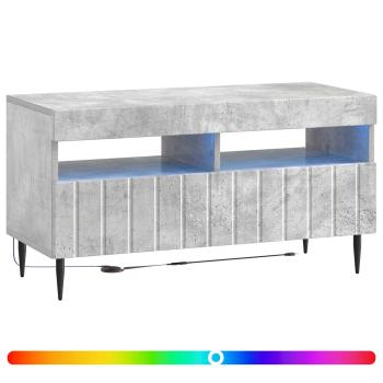 LED-TV-Schrank ZWOLLE 81 x 35 x 43 cm Betongrau Holzwerkstoff
