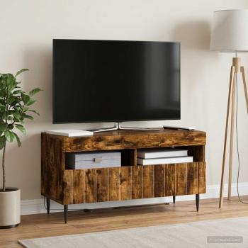 LED-TV-Schrank ZWOLLE 81 x 35 x 43 cm Raucheiche Holzwerkstoff