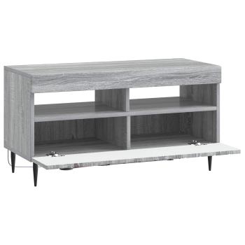 LED-TV-Schrank ZWOLLE 81 x 35 x 43 cm Sonoma-Grau Holzwerkstoff