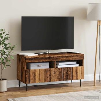 ARDEBO.de - LED-TV-Schrank ZWOLLE 81 x 35 x 43 cm Altholz Holzwerkstoff