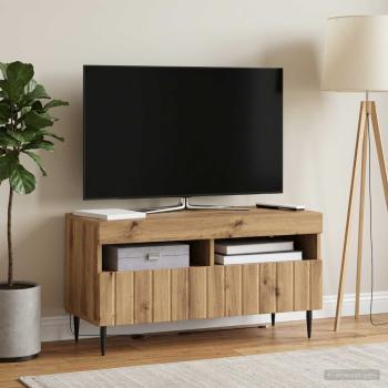 ARDEBO.de - LED-TV-Schrank ZWOLLE 81 x 35 x 43 cm Artisan-Eiche