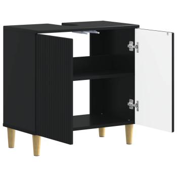 Waschbeckenschrank ARNHEM Schwarz 59,5 x 31,5 x 59 cm