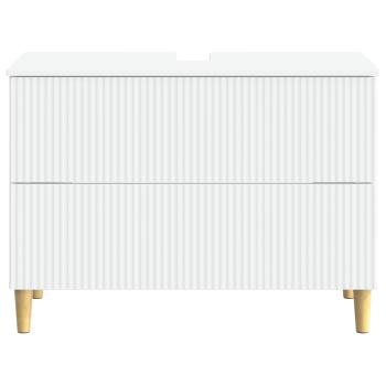 Waschbeckenschrank ARNHEM Weiß 82 x 41 x 59 cm Holzwerkstoff