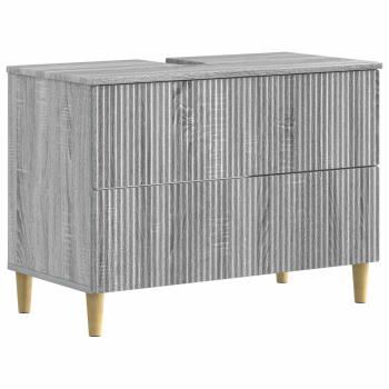 ARDEBO.de - Waschbeckenschrank ARNHEM Sonoma-Grau 82 x 41 x 59 cm