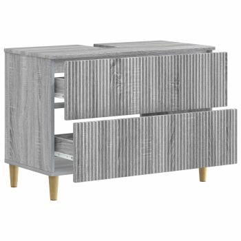 Waschbeckenschrank ARNHEM Sonoma-Grau 82 x 41 x 59 cm