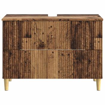 Waschbeckenschrank ARNHEM Altholz 82 x 41 x 59 cm Holzwerkstoff