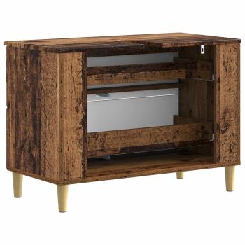 Waschbeckenschrank ARNHEM Altholz 82 x 41 x 59 cm Holzwerkstoff