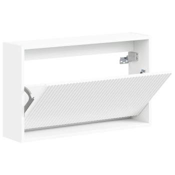 Wandmontierter Schuhschrank ARNHEM 71 x 17 x 43 cm Weiß