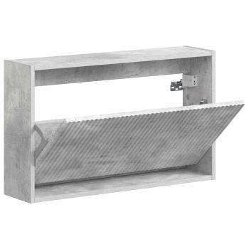 Wandmontierter Schuhschrank ARNHEM 71 x 17 x 43 cm Betongrau
