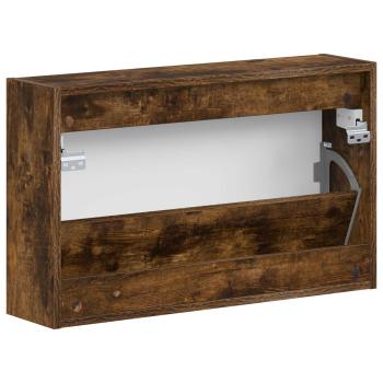 Wandmontierter Schuhschrank ARNHEM 71 x 17 x 43 cm Raucheiche