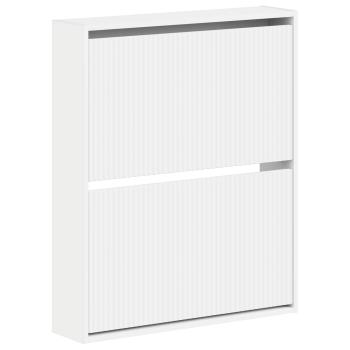 Wandmontierter Schuhschrank ARNHEM 71 x 17 x 86 cm Weiß