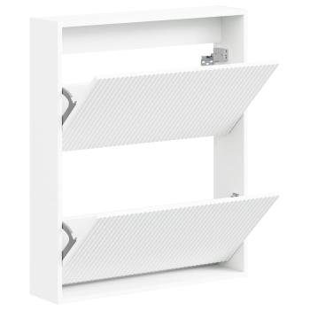 Wandmontierter Schuhschrank ARNHEM 71 x 17 x 86 cm Weiß