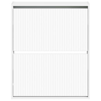 Wandmontierter Schuhschrank ARNHEM 71 x 17 x 86 cm Weiß