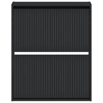 Wandmontierter Schuhschrank ARNHEM 71 x 17 x 86 cm Schwarz