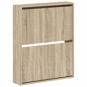 Wandmontierter Schuhschrank ARNHEM 71 x 17 x 86 cm Sonoma-Eiche