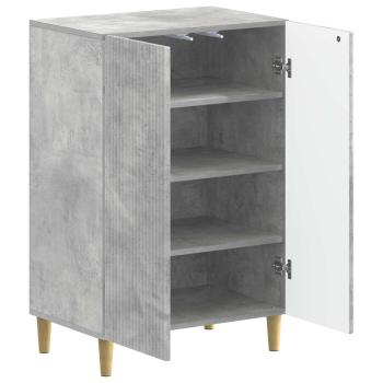 Schuhschrank ARNHEM 59,5 x 39,5 x 90 cm Holzwerkstoff Betongrau