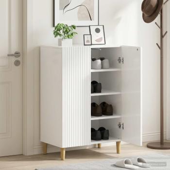 ARDEBO.de - Schuhschrank ARNHEM 59,5 x 39,5 x 90 cm Holzwerkstoff