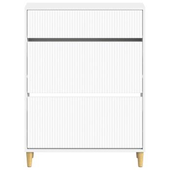 Schuhschrank ARNHEM 78 x 24 x 103 cm Holzwerkstoff Weiß