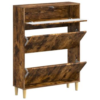 Schuhschrank ARNHEM 78 x 24 x 103 cm Holzwerkstoff Räuchereiche