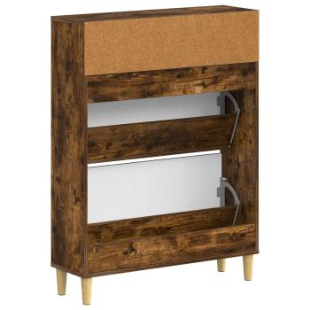 Schuhschrank ARNHEM 78 x 24 x 103 cm Holzwerkstoff Räuchereiche