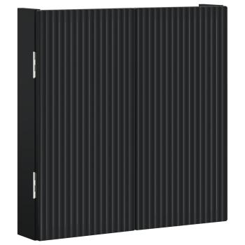 Dartboard Schrank ARNHEM Schwarz 52,5 x 10,5 x 53,5 cm