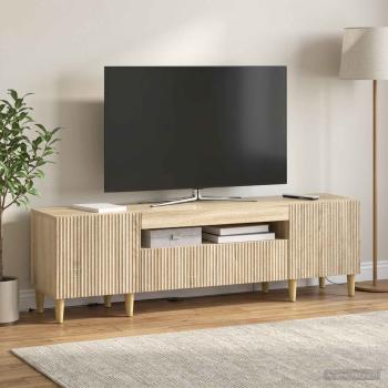 ARDEBO.de - LED-TV-Schrank ARNHEM 153 x 35 x 43 cm Sonoma-Eiche