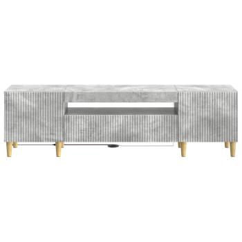 LED-TV-Schrank Betongrau Holzwerkstoff