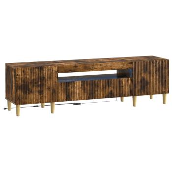 LED-TV-Schrank ARNHEM 153 x 35 x 43 cm Raucheiche Holzwerkstoff