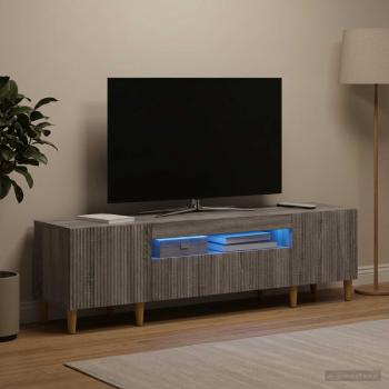 ARDEBO.de - LED-TV-Schrank ARNHEM 153 x 35 x 43 cm Sonoma-Grau