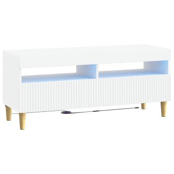 LED-TV-Schrank ARNHEM 100 x 35 x 43 cm Weiß Holzwerkstoff